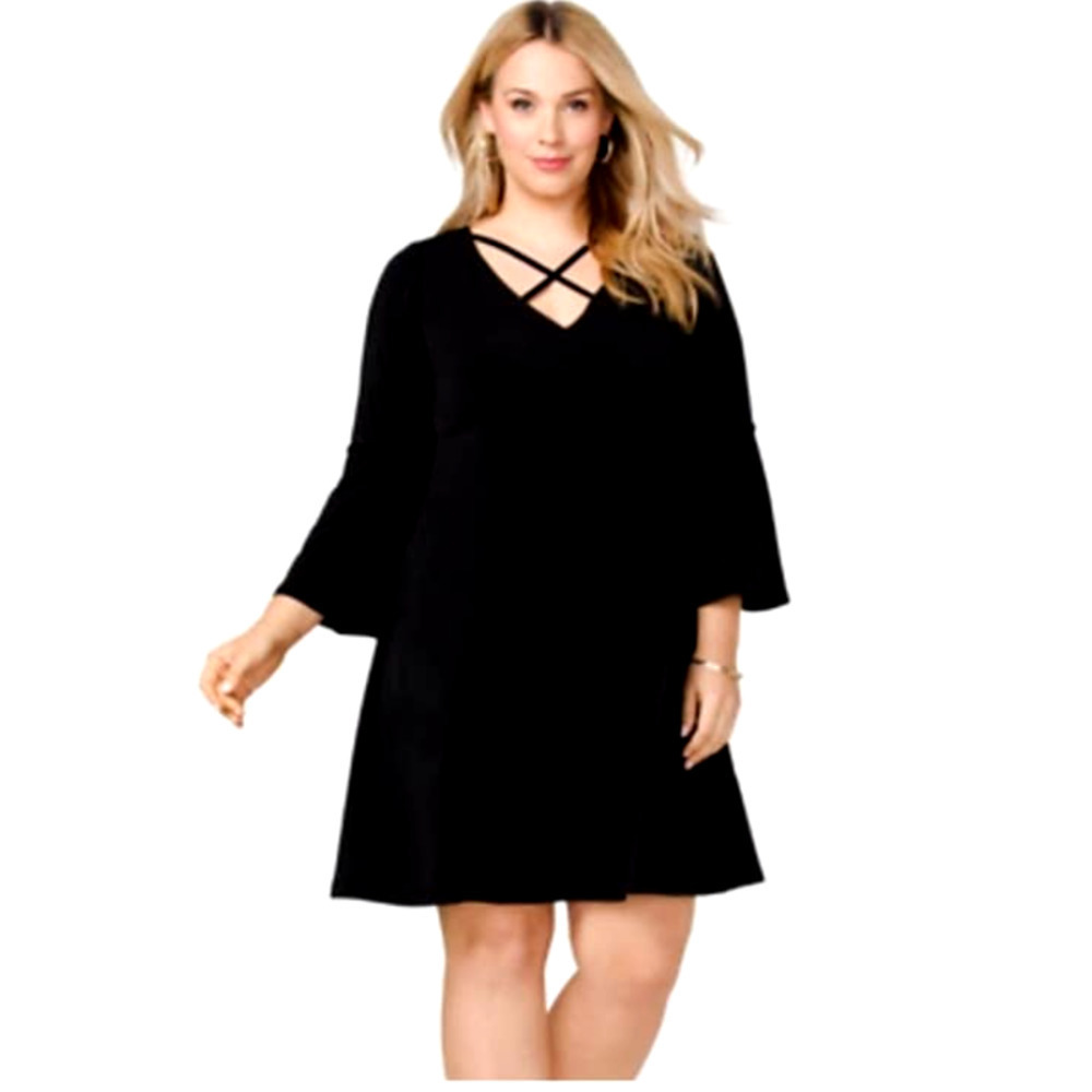 Ashley Graham Black Dress Size 2